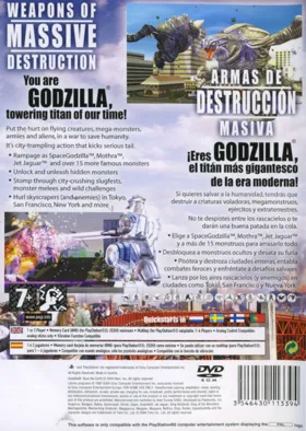 Godzilla - Save the Earth box cover back